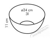 TESCOMA GIRO Üvegtál 24 cm Konyhai termékek - Edény - Egyéb edény - 528101