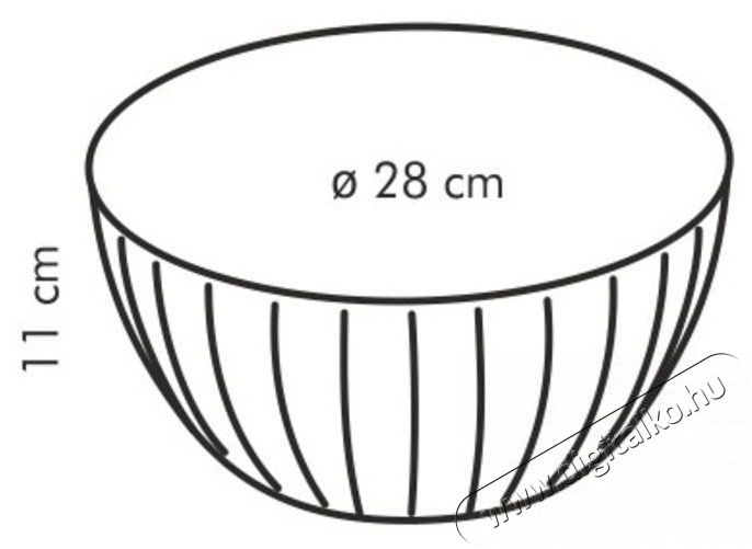 TESCOMA műanyag t&aacute;l DEL&Iacute;CIA &curren; 28 cm, 5,0 l, s&aacute;rga Konyhai term&eacute;kek - Ed&eacute;ny - &Eacute;telt&aacute;rol&oacute; - 528085