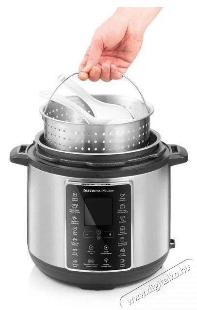 TESCOMA PRESIDENT 5,5 l Konyhai term&eacute;kek - Konyhai kisg&eacute;p (s&uuml;t&eacute;s / főz&eacute;s / hűt&eacute;s / &eacute;telk&eacute;sz&iacute;t&eacute;s) - L&eacute;gkever&eacute;ses főzőg&eacute;p / elektromos kukta / multifunkci&oacute;s s&uuml;tő - 530696