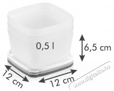 TESCOMA PURITY edények fagyasztáshoz, 0,5 literes, 3 darabos Konyhai termékek - Edény - Ételtároló - 530171