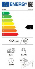 Tesla WDI661M beépíthető mosogatógép Konyhai termékek - Mosogatógép - Normál (60cm) beépíthető mosogatógép - 373126