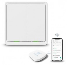Tesla TSL-SWI-ZIGBEE2 ZigBee dupla okos kapcsoló Háztartás / Otthon / Kültér - Okos otthon - Okos konnektor - 462625