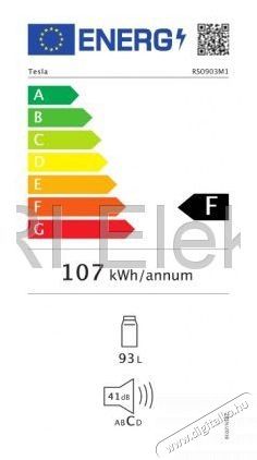 Tesla RS0903M1 Egyajt&oacute;s hűtőszekr&eacute;ny Konyhai term&eacute;kek - Hűtő, fagyaszt&oacute; (szabadon&aacute;ll&oacute;) - Egyajt&oacute;s hűtő - 476425