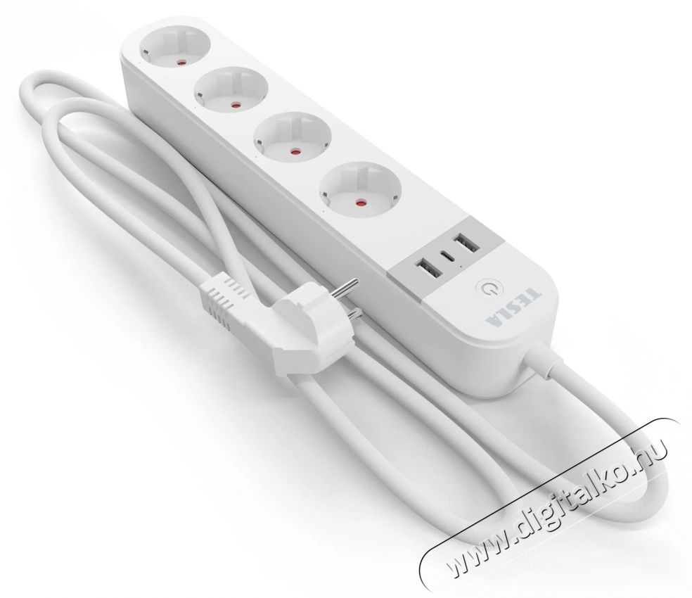 Tesla Smart Power Strip PS300 H&aacute;ztart&aacute;s / Otthon / K&uuml;lt&eacute;r - Vil&aacute;g&iacute;t&aacute;s / elektromoss&aacute;g - H&aacute;l&oacute;zati eloszt&oacute; / hosszabb&iacute;t&oacute; / adapter - 520978