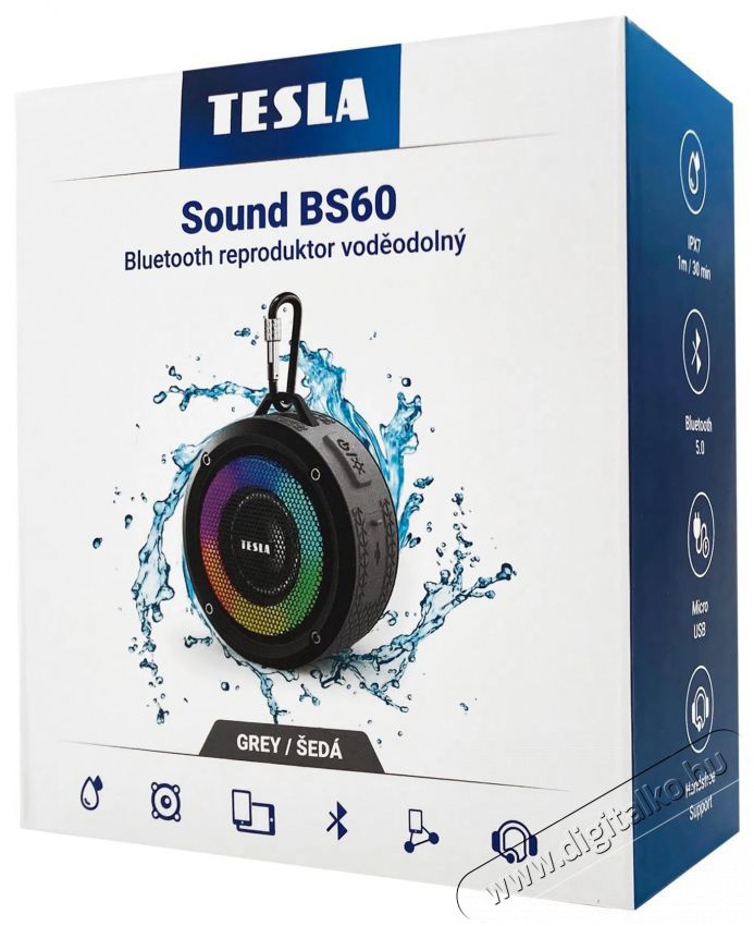Tesla Sound BS60, vezet&eacute;k n&eacute;lk&uuml;li, v&iacute;z&aacute;ll&oacute; - sz&uuml;rke Audio-Video / Hifi / Multim&eacute;dia - Hordozhat&oacute;, vezet&eacute;k n&eacute;lk&uuml;li / bluetooth hangsug&aacute;rz&oacute; - Hordozhat&oacute;, vezet&eacute;k n&eacute;lk&uuml;li / bluetooth hangsug&aacute;rz&oacute; - 520975