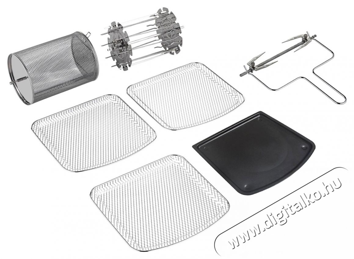 Tesla AirCook & Grill QG800 WiFi Konyhai term&eacute;kek - Konyhai kisg&eacute;p (s&uuml;t&eacute;s / főz&eacute;s / hűt&eacute;s / &eacute;telk&eacute;sz&iacute;t&eacute;s) - L&eacute;gkever&eacute;ses főzőg&eacute;p / elektromos kukta / multifunkci&oacute;s s&uuml;tő - 530175