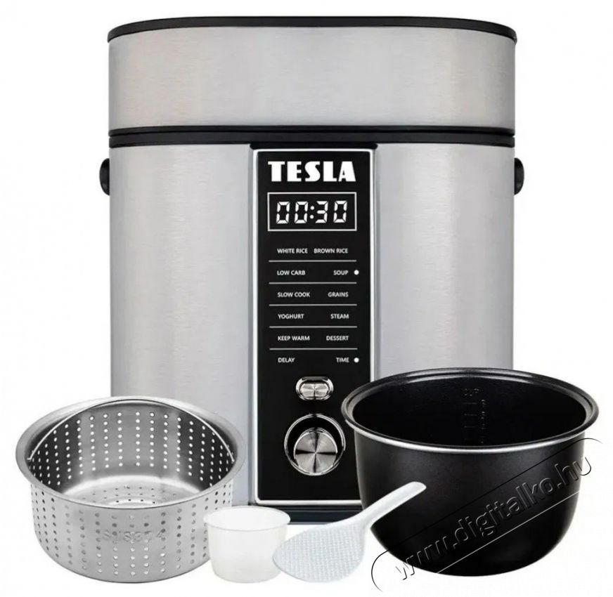 Tesla MultiCook RC400 Low Carb Konyhai term&eacute;kek - Konyhai kisg&eacute;p (s&uuml;t&eacute;s / főz&eacute;s / hűt&eacute;s / &eacute;telk&eacute;sz&iacute;t&eacute;s) - Rizsfőző - 530704