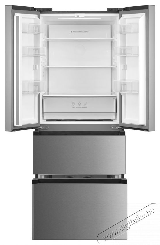 Tesla RF3900FMX Side by side hűtőszekr&eacute;ny, 391 l, E energiaoszt&aacute;ly, Total No Frost, Inverteres motor, LED kijelző, M 178 cm, Rozsdamentes ac&eacute;l Konyhai term&eacute;kek - Hűtő, fagyaszt&oacute; (szabadon&aacute;ll&oacute;) - Alulfagyaszt&oacute;s kombin&aacute;lt hűtő - 535801