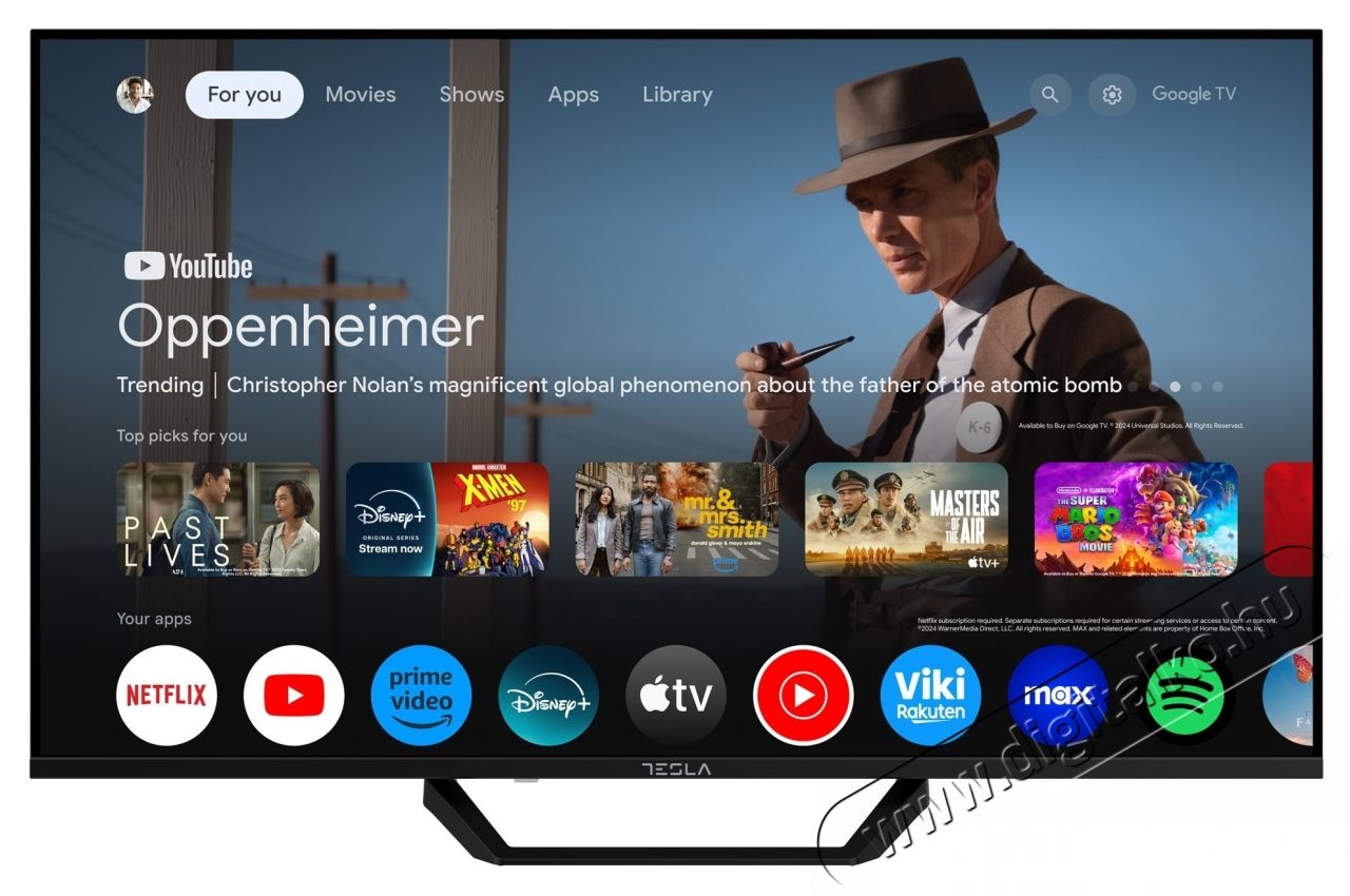 Tesla LED 43E655BUS TV, 109 cm, Smart Google TV, 4K Ultra HD, F energiaoszt&aacute;ly Telev&iacute;zi&oacute;k - LED telev&iacute;zi&oacute; - UHD 4K felbont&aacute;s&uacute; - 535804