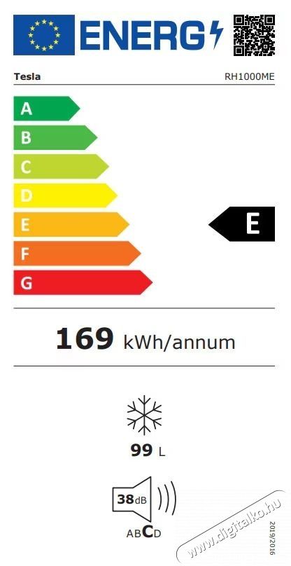 Tesla Tesla RH1000ME Fagyaszt&oacute;l&aacute;da, 99 l, E energiaoszt&aacute;ly, Hűtő funkci&oacute;, Elektronikus vez&eacute;rl&eacute;s, M 85 cm, Feh&eacute;r Konyhai term&eacute;kek - Hűtő, fagyaszt&oacute; (szabadon&aacute;ll&oacute;) - Fagyaszt&oacute;l&aacute;da - 540520