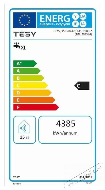 Tesy BiLight GCV 7/4S2 1504420 B11 TSRP Elektromos t&aacute;rol&oacute;s rendszerű v&iacute;zmeleg&iacute;tő fűtőspir&aacute;llal, 150 liter, 2000W, 0.8 Mpa, 18 mm, Turbol&aacute;tor H&aacute;ztart&aacute;s / Otthon / K&uuml;lt&eacute;r - V&iacute;zmeleg&iacute;tő / bojler / t&aacute;rol&oacute; - Bojler / melegv&iacute;z t&aacute;rol&oacute; - 533844