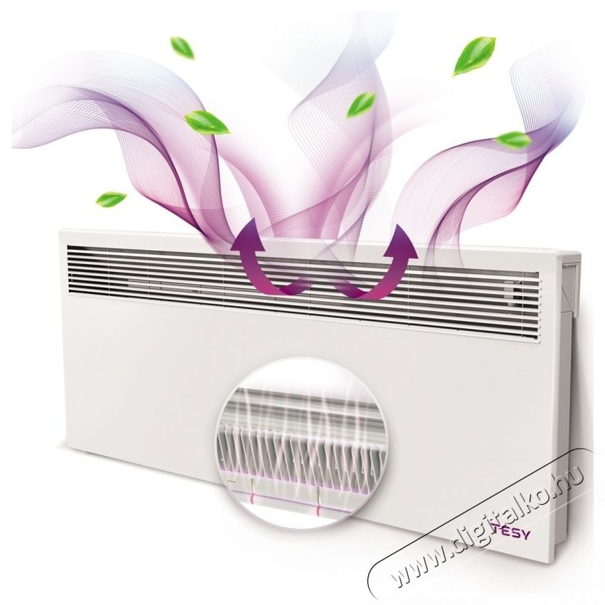 Tesy LivEco Cloud CN 051 250 EI CLOUD AS W Elektromos konvektor, 2500 W, Wi-Fi, myTesy applik&aacute;ci&oacute;, AirSafe funkci&oacute;, Feh&eacute;r H&aacute;ztart&aacute;s / Otthon / K&uuml;lt&eacute;r - Fűt&eacute;s - Konvektor - 537471