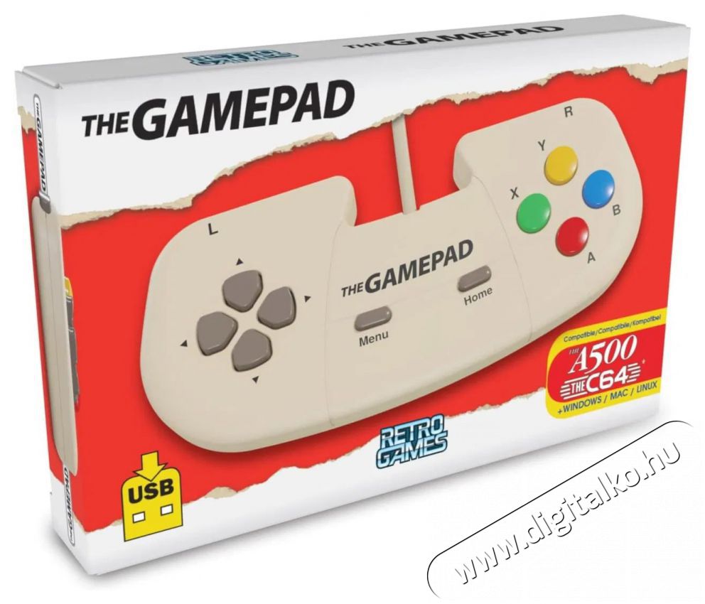 The Gamepad A500 Cream - The Spectrum, THE400, THEC64, THEA500, PC Iroda &eacute;s sz&aacute;m&iacute;t&aacute;stechnika - J&aacute;t&eacute;k konzol - Kontroller - 520986