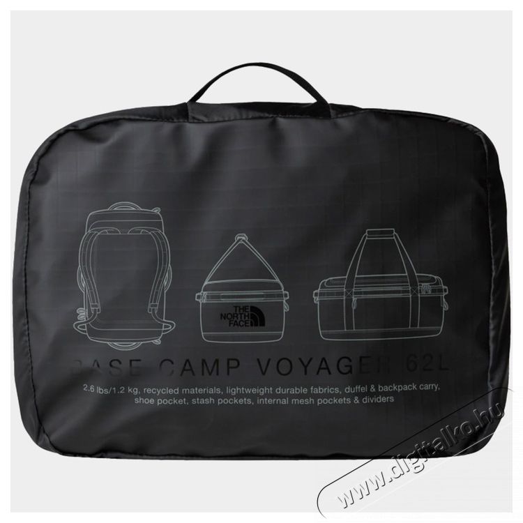The North Face Base Camp Voyager Duffel 62l utaz&oacute;t&aacute;ska, fekete H&aacute;ztart&aacute;s / Otthon / K&uuml;lt&eacute;r - J&aacute;t&eacute;k / Sport - Kieg&eacute;sz&iacute;tő - 533862