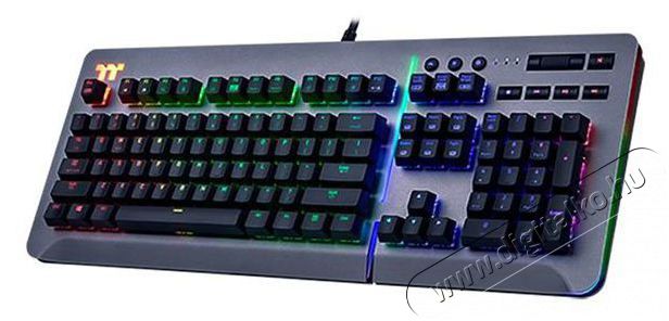 Thermaltake Ttesports Level 20 RGB Titanium (blue switch) US USB gamer billentyűzet Iroda és számítástechnika - Billentyűzet / billentyűzet szett - Vezetékes - 380392