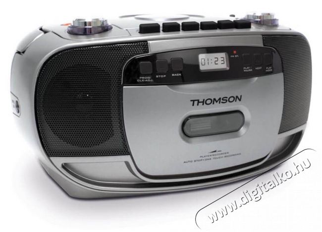 THOMSON RK203CD hordozható CD-s rádió - fekete/ezüst Audio-Video / Hifi / Multimédia - Hordozható CD / DVD / Multimédia készülék - Hordozható CD / Multimédia rádiómagnó / Boombox - 341471