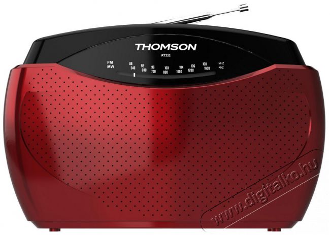 THOMSON RT223 táskarádió - piros Audio-Video / Hifi / Multimédia - Rádió / órás rádió - Hordozható, zseb-, táska rádió - 322140