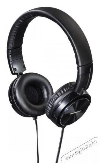 THOMSON HED 2215 On-Ear mikrofonos fejhallgató (132427) - fekete Audio-Video / Hifi / Multimédia - Fül és Fejhallgatók - Fejhallgató mikrofonnal / headset - 308324