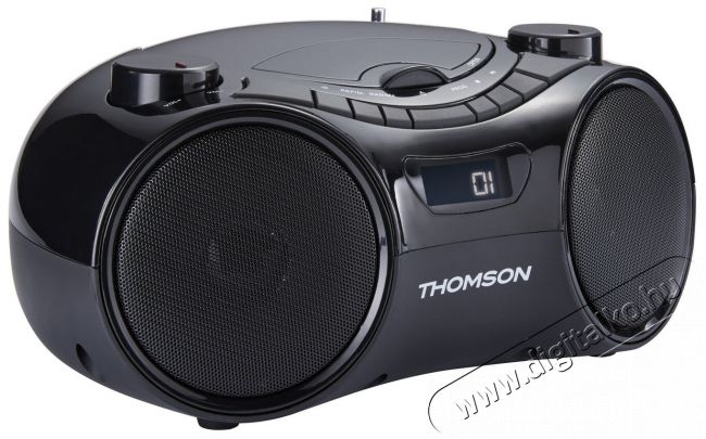 THOMSON RCD210U hordozható rádió - fekete Audio-Video / Hifi / Multimédia - Hordozható CD / DVD / Multimédia készülék - Hordozható CD / Multimédia rádiómagnó / Boombox - 341470