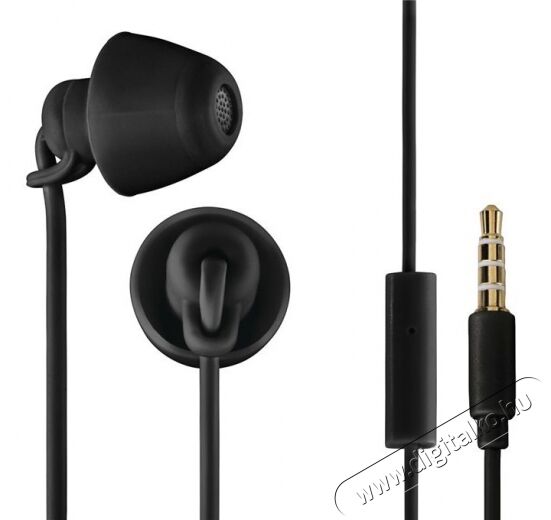 THOMSON EAR 3008BK Piccolino fülhallgató headset - fekete Audio-Video / Hifi / Multimédia - Fül és Fejhallgatók - Fülhallgató mikrofonnal / headset - 345301