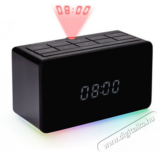 THOMSON CL-300P fekete rádiós projektoros ébresztőóra Háztartás / Otthon / Kültér - Óra - Ébresztőóra - 507000