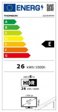 THOMSON 32  GO TV 32HA4M44 Televíziók - LED televízió - 720p HD Ready felbontású - 506114