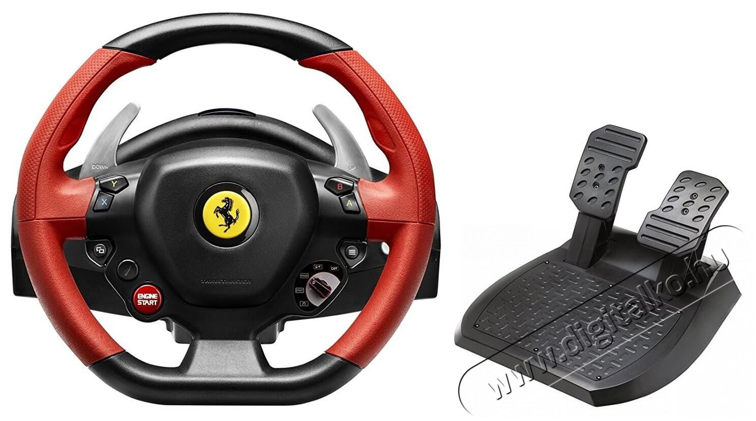 Thrustmaster Ferrari 458 Spider versenykormány Xbox One pedál+kormány (4460105) Iroda és számítástechnika - Játék konzol - Kontroller - 325058
