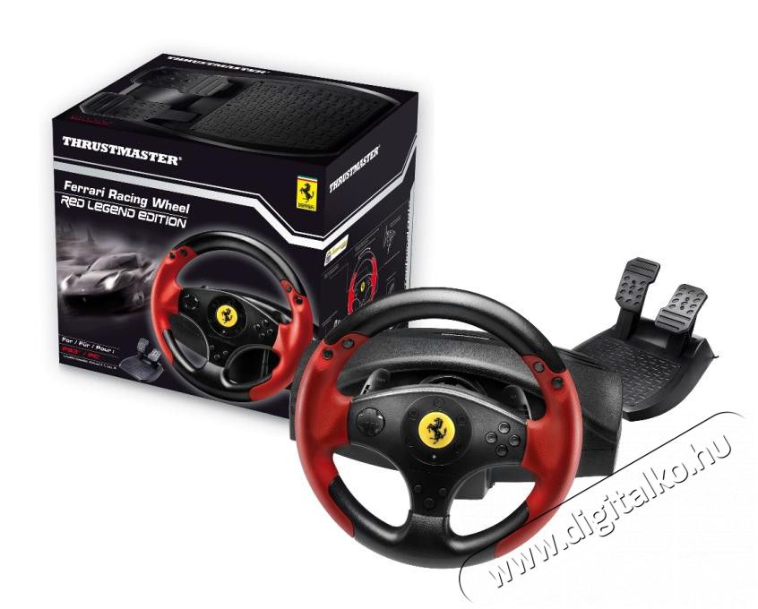 Thrustmaster Ferrari Racing Wheel Red Legend Edition versenykormány Iroda és számítástechnika - Számítógép tartozék - PC kontroller - 325059