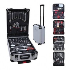 Timeless Tools HOP1000948-1 187 részes barkácskészlet gurulós bőröndben Háztartás / Otthon / Kültér - Szerszám - Csavarhúzó / kulcs / fúró / szerszám készlet - 358120