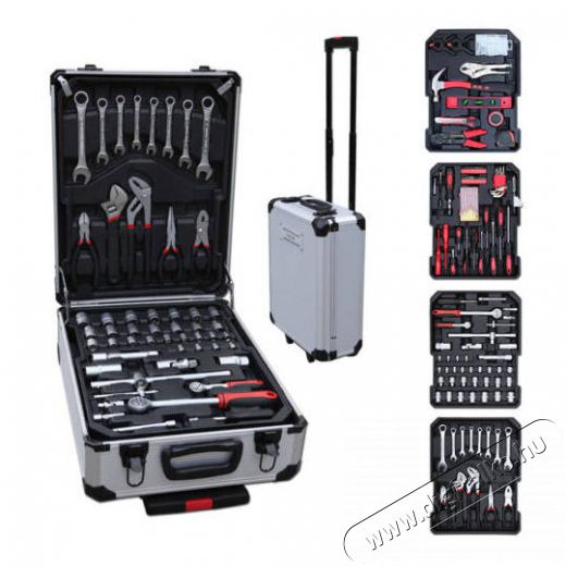 Timeless Tools HOP1000948-1 187 részes barkácskészlet gurulós bőröndben Háztartás / Otthon / Kültér - Szerszám - Csavarhúzó / kulcs / fúró / szerszám készlet - 358120