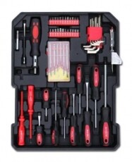 Timeless Tools HOP1000948-1 187 részes barkácskészlet gurulós bőröndben Háztartás / Otthon / Kültér - Szerszám - Csavarhúzó / kulcs / fúró / szerszám készlet - 358120