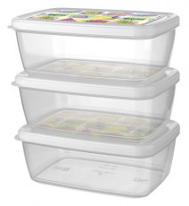 Titiz IRIS ARIA tárolódoboz szett 3 darabos, 3x850ml AP-9257 Háztartás / Otthon / Kültér - Lakásfelszerelés - Tároló - 514746