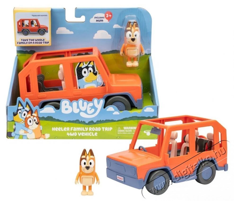 TM Toys Bluey 4x4 j&aacute;rmű H&aacute;ztart&aacute;s / Otthon / K&uuml;lt&eacute;r - J&aacute;t&eacute;k / Sport - J&aacute;t&eacute;kfigura - 532329