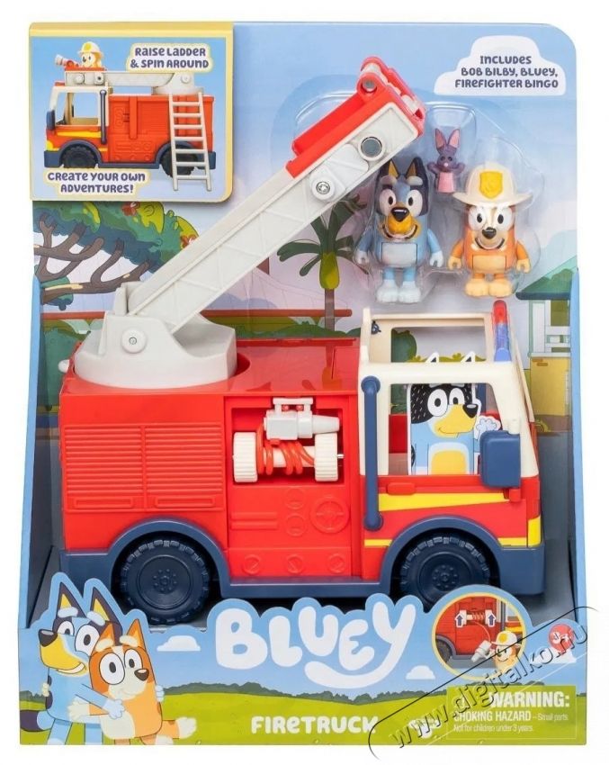 TM Toys Bluey tűzolt&oacute;aut&oacute; H&aacute;ztart&aacute;s / Otthon / K&uuml;lt&eacute;r - J&aacute;t&eacute;k / Sport - J&aacute;t&eacute;kfigura - 532333