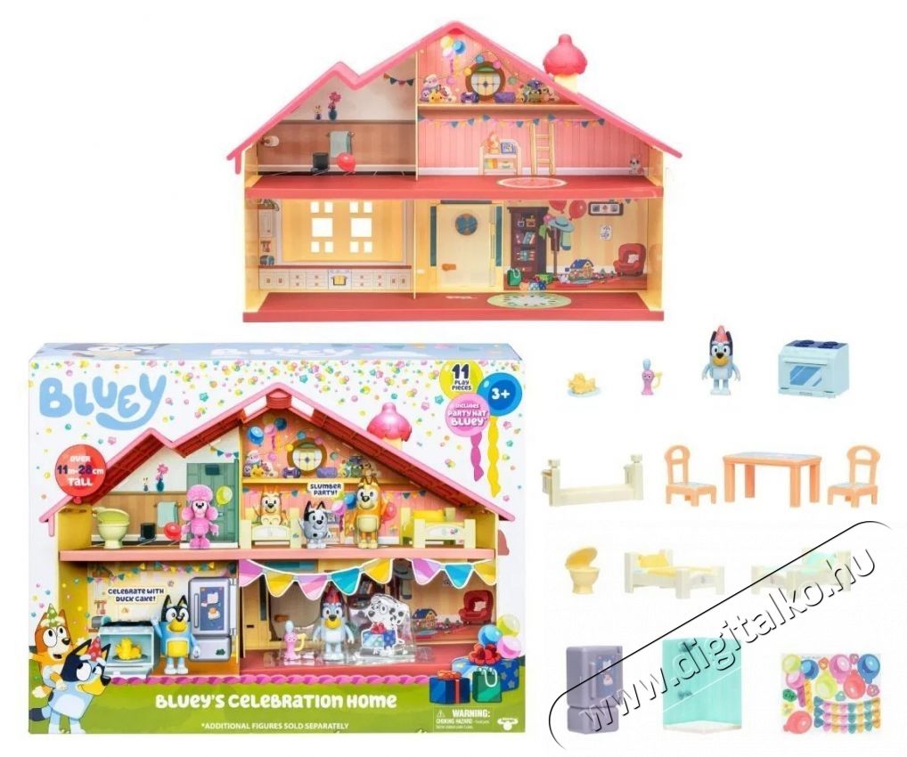 TM Toys Bluey &uuml;nnepi csal&aacute;di h&aacute;z H&aacute;ztart&aacute;s / Otthon / K&uuml;lt&eacute;r - J&aacute;t&eacute;k / Sport - J&aacute;t&eacute;kfigura - 532330