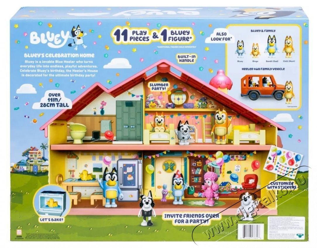 TM Toys Bluey &uuml;nnepi csal&aacute;di h&aacute;z H&aacute;ztart&aacute;s / Otthon / K&uuml;lt&eacute;r - J&aacute;t&eacute;k / Sport - J&aacute;t&eacute;kfigura - 532330