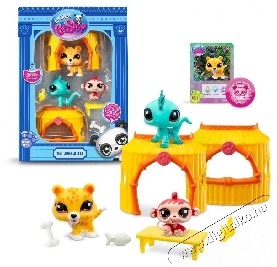 TM Toys Littlest Pet Shop - Dzsungel H&aacute;ztart&aacute;s / Otthon / K&uuml;lt&eacute;r - J&aacute;t&eacute;k / Sport - Kreat&iacute;v / k&eacute;szs&eacute;gfejlesztő j&aacute;t&eacute;k - 532320