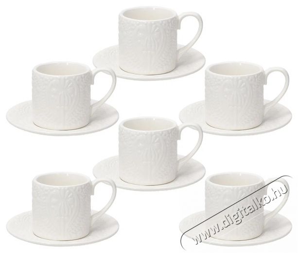 Tognana COPENAGHEN kávéscsészekészlet csészealjjal, 6 db, 70 ml Konyhai termékek - Kávéfőző / kávéörlő / kiegészítő - Kávés pohár / csésze - 503841