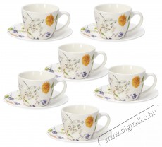 Tognana IRIS AUDREY kávéscsészekészlet csészealjakkal, 6 db, 80 ml Konyhai termékek - Kávéfőző / kávéörlő / kiegészítő - Kávés pohár / csésze - 503823