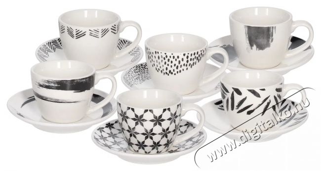 Tognana IRIS ZENITH kávéscsészekészlet csészealjakkal, 6 db, 80 ml Konyhai termékek - Kávéfőző / kávéörlő / kiegészítő - Kávés pohár / csésze - 503840