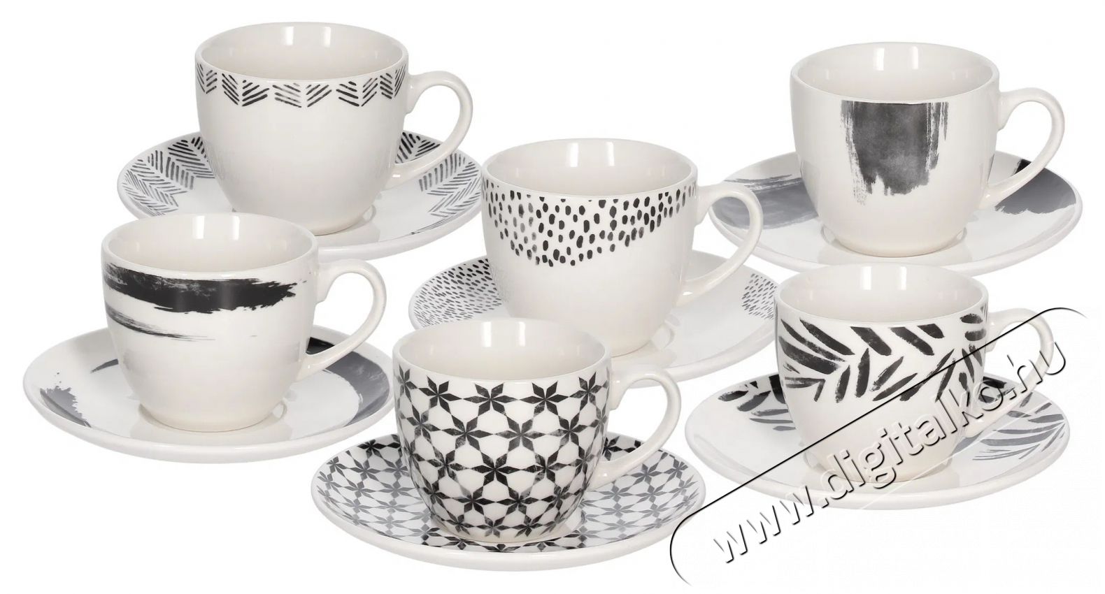 Tognana IRIS ZENITH te&aacute;scs&eacute;szek&eacute;szlet cs&eacute;szealjakkal, 6 db, 200 ml Konyhai term&eacute;kek - K&aacute;v&eacute;főző / k&aacute;v&eacute;&ouml;rlő / kieg&eacute;sz&iacute;tő - K&aacute;v&eacute;s poh&aacute;r / cs&eacute;sze - 503849