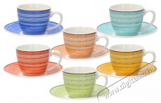 Tognana KALEIDO kávéscsészekészlet csészealjjal, 6 db, 80 ml Konyhai termékek - Kávéfőző / kávéörlő / kiegészítő - Kávés pohár / csésze - 503826