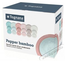 Tognana METROPOLIS PEPPER BAMBOO, 18 db Konyhai termékek - Étkészlet - Tányér készlet - 504990