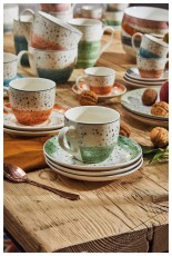 Tognana IRIS SIENNA kávéscsészekészlet csészealjakkal, 6 db, 80 ml Konyhai termékek - Kávéfőző / kávéörlő / kiegészítő - Kávés pohár / csésze - 503831