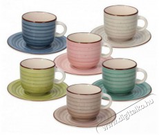 Tognana URBAN PASTEL teáscsészekészlet csészealjjal, többszínű, 6 db, 220 ml Konyhai termékek - Kávéfőző / kávéörlő / kiegészítő - Kávés pohár / csésze - 505006