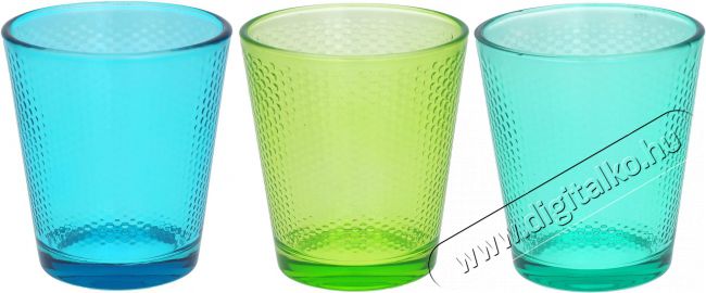 Tognana 3 db pohár készlete 340 ml GOLF SUMMER B-A-V Konyhai termékek - Konyhai eszköz - Készlet / szett - 526469