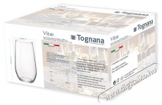 Tognana 6 db-os pohár 390 ml VITAE pohárkészlet Konyhai termékek - Konyhai eszköz - Készlet / szett - 526471
