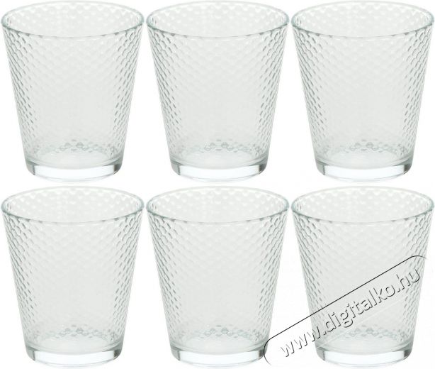 Tognana 6 db pohár készletet 340 ml GOLF TRASPARENTE Konyhai termékek - Konyhai eszköz - Készlet / szett - 526470