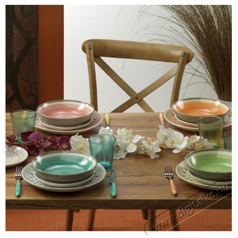 Tognana &eacute;tk&eacute;szlet 18 db LOUISE CAPETOWN MULTIC. Konyhai term&eacute;kek - &Eacute;tk&eacute;szlet - T&aacute;ny&eacute;r k&eacute;szlet - 528141