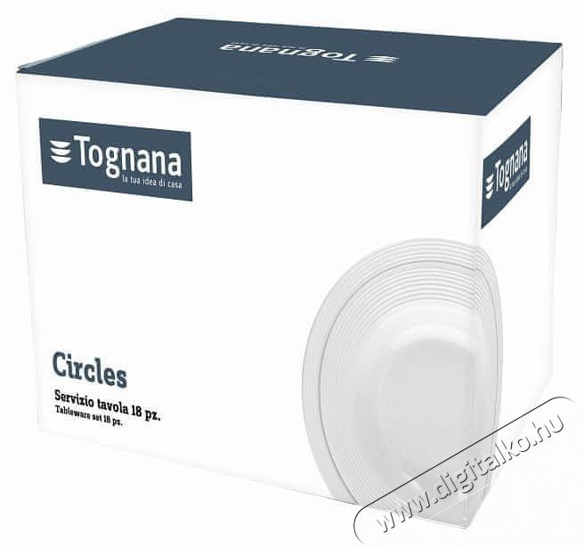 Tognana &eacute;tk&eacute;szlet 18db POLIS CIRCLES Konyhai term&eacute;kek - &Eacute;tk&eacute;szlet - T&aacute;ny&eacute;r k&eacute;szlet - 528142